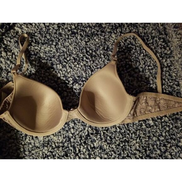 Maidenform Women's Bra Beige Taupe Underwire Lace Light Padding 0117BR Size 34C - Picture 7 of 12